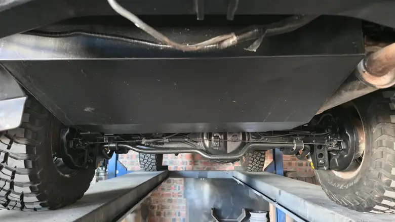 Fuel tank and underbody after treatment