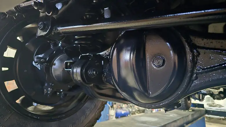 Rear differential after treatment