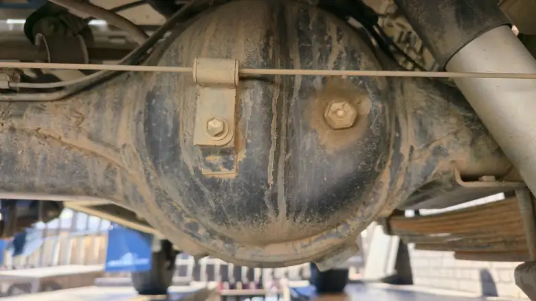 Rear differential before treatment