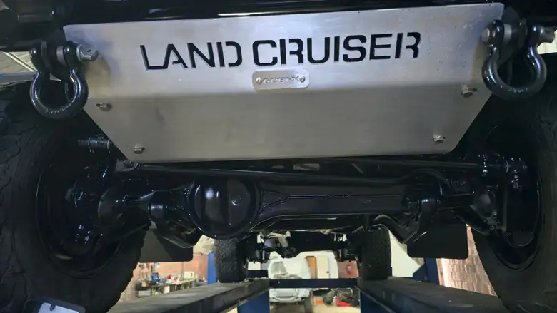 Under the bash plate after treatment